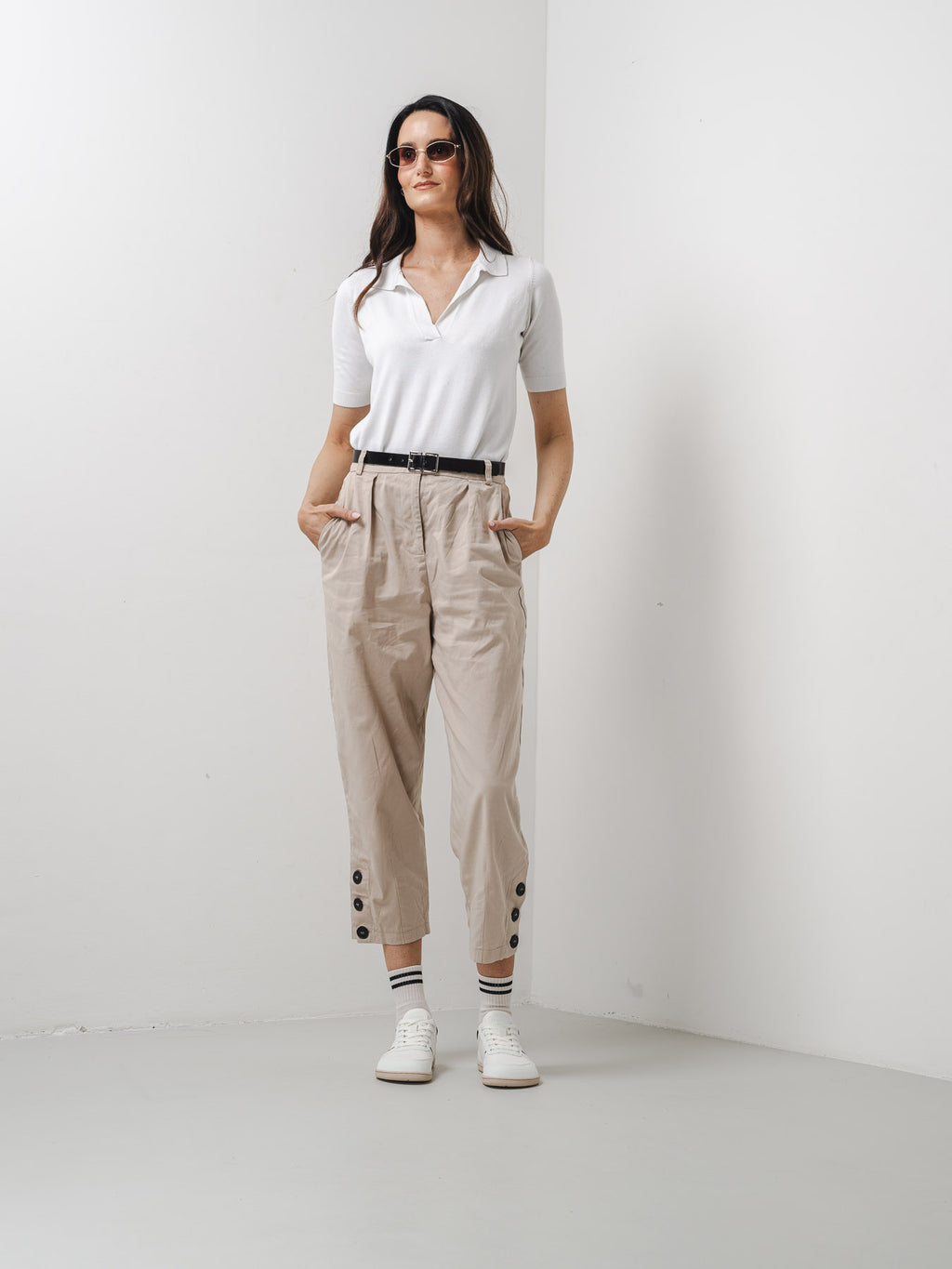 Barefoot Sneakers - Be Lenka Echo - White & Black Vegan