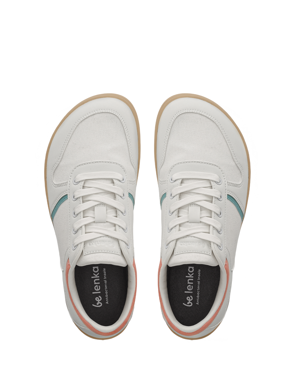 Barefoot Sneakers - Be Lenka Echo - White & Cotton Candy Vegan