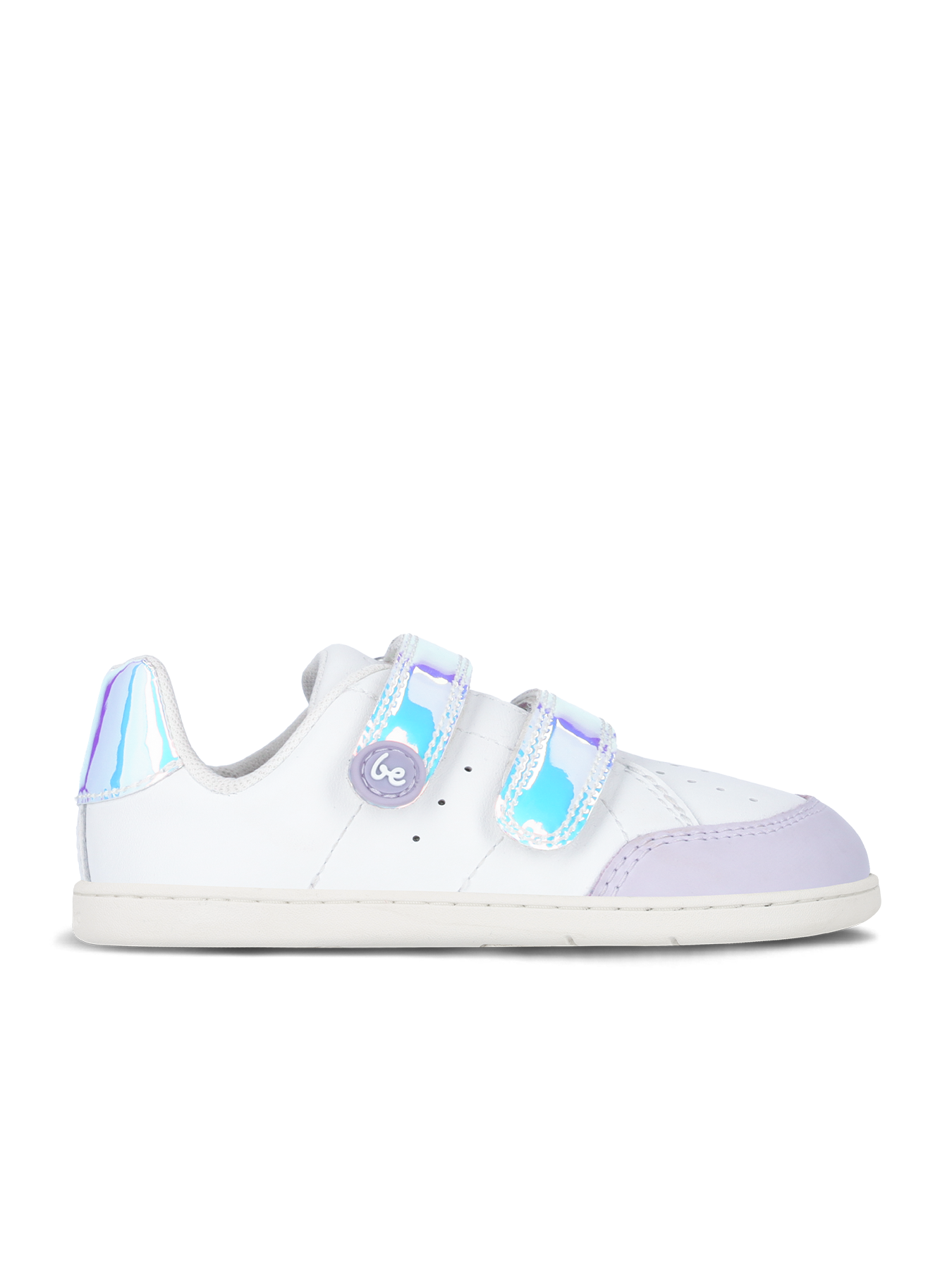 Kids barefoot sneakers Be Lenka Energise Kids - White & Iridescent