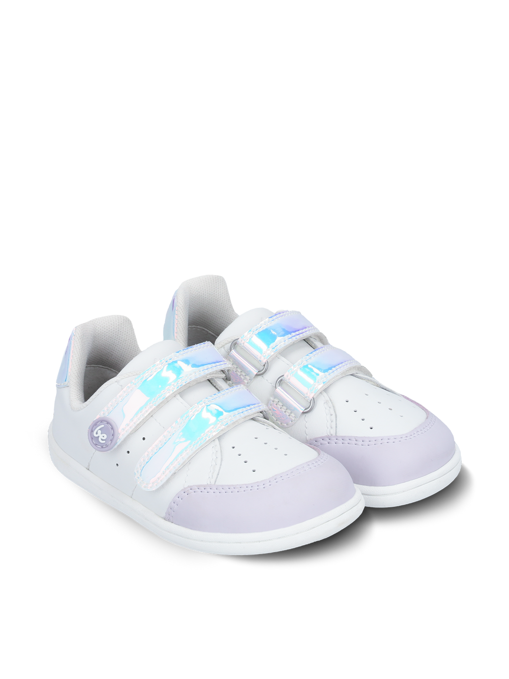 Kids barefoot sneakers Be Lenka Energise Kids - White & Iridescent