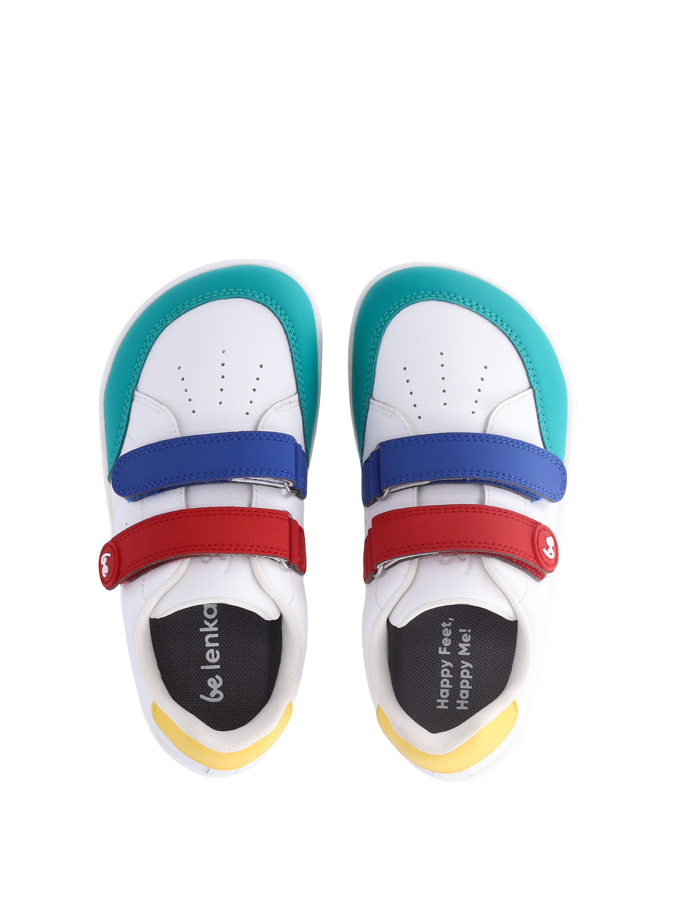 Kids barefoot sneakers Be Lenka Energise Kids - White & Multicolour