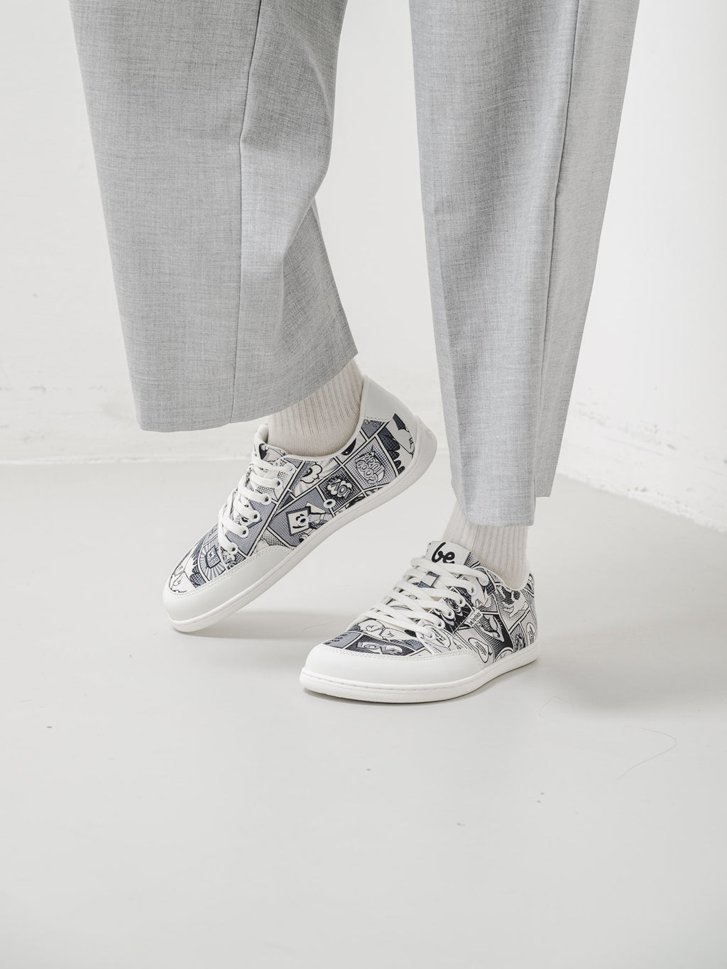 Barefoot Sneakers Be Lenka Rebound - Comics Black & White
