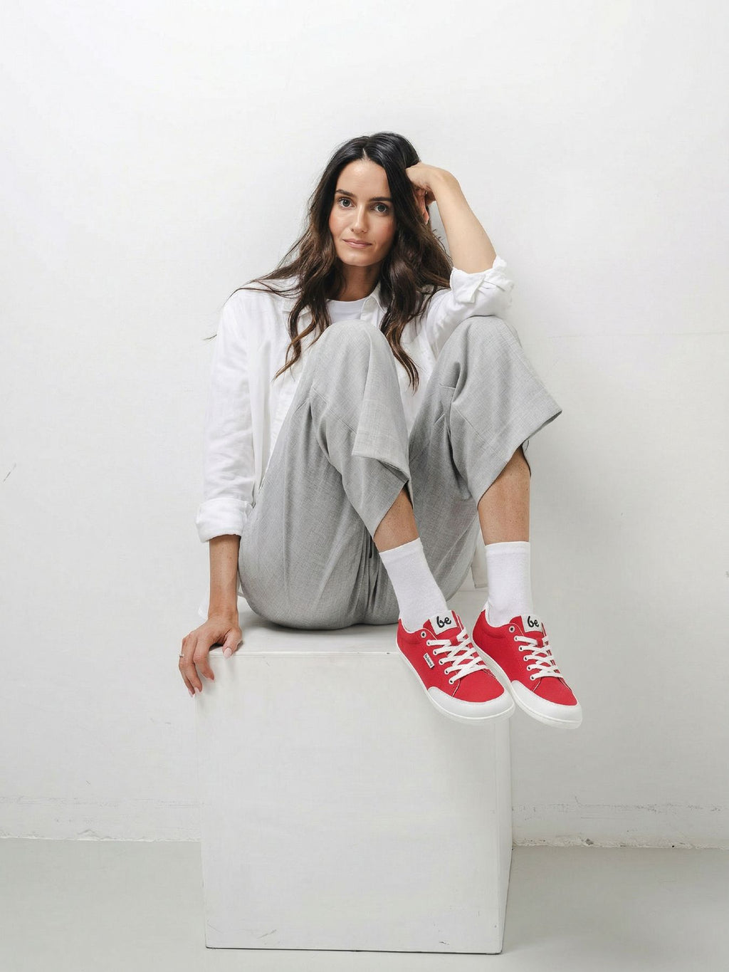 Barefoot Sneakers Be Lenka Rebound - Red & White