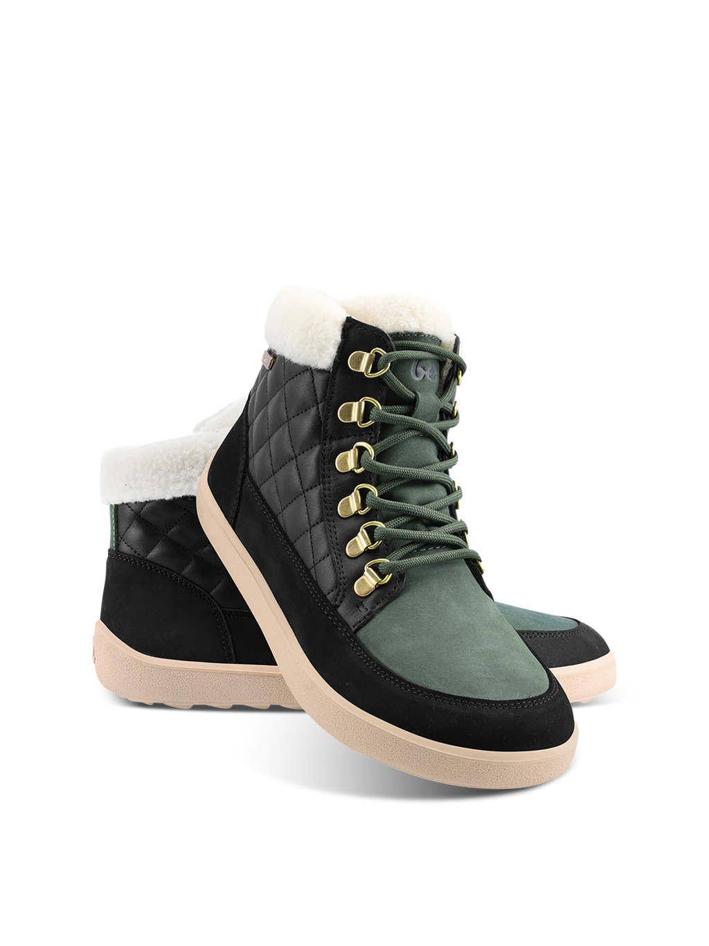 Barefoot Boots Be Lenka Olivia - Black & Dark Green