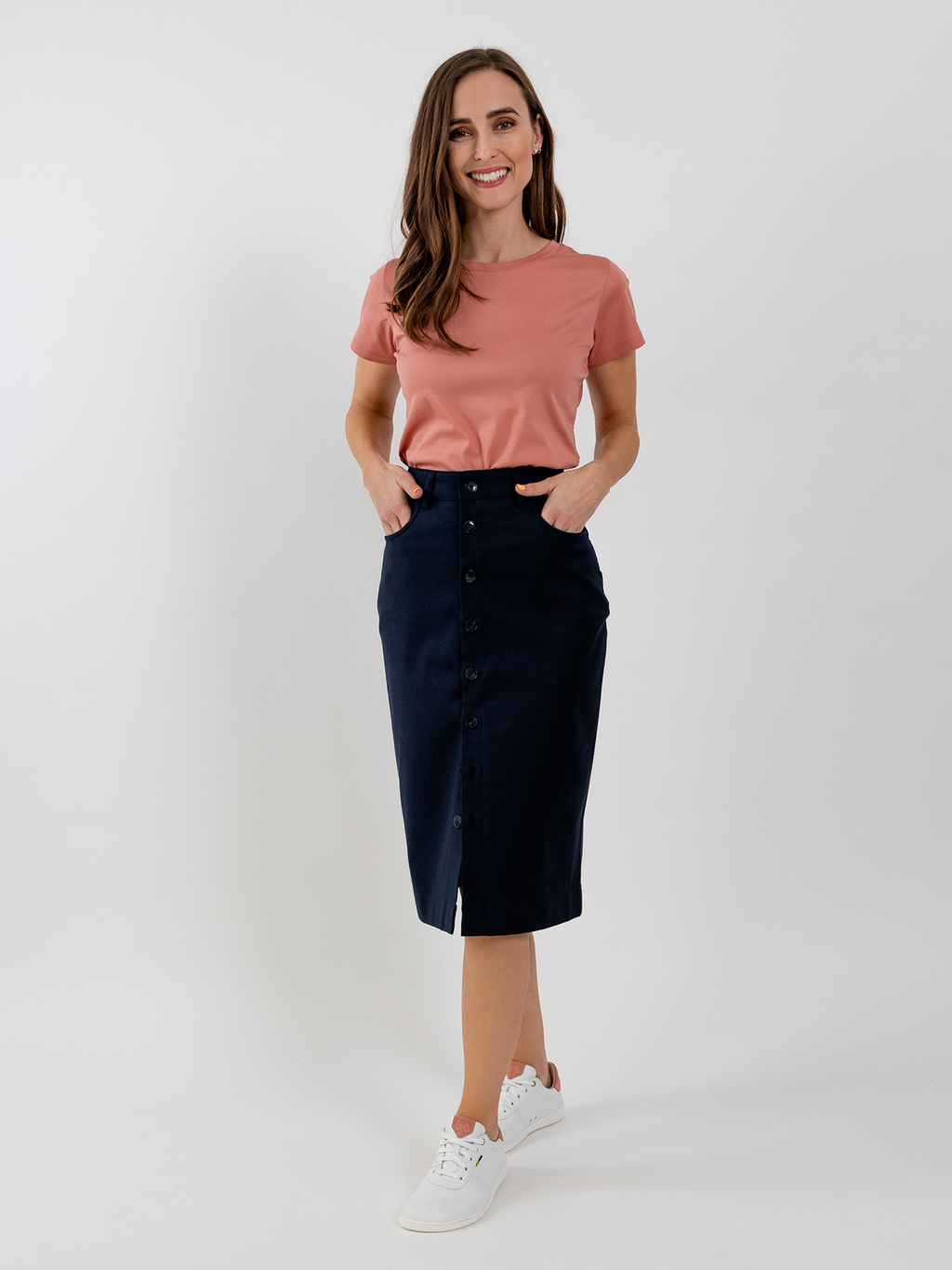 Women's Midi Skirt Be Lenka Essentials - Navy