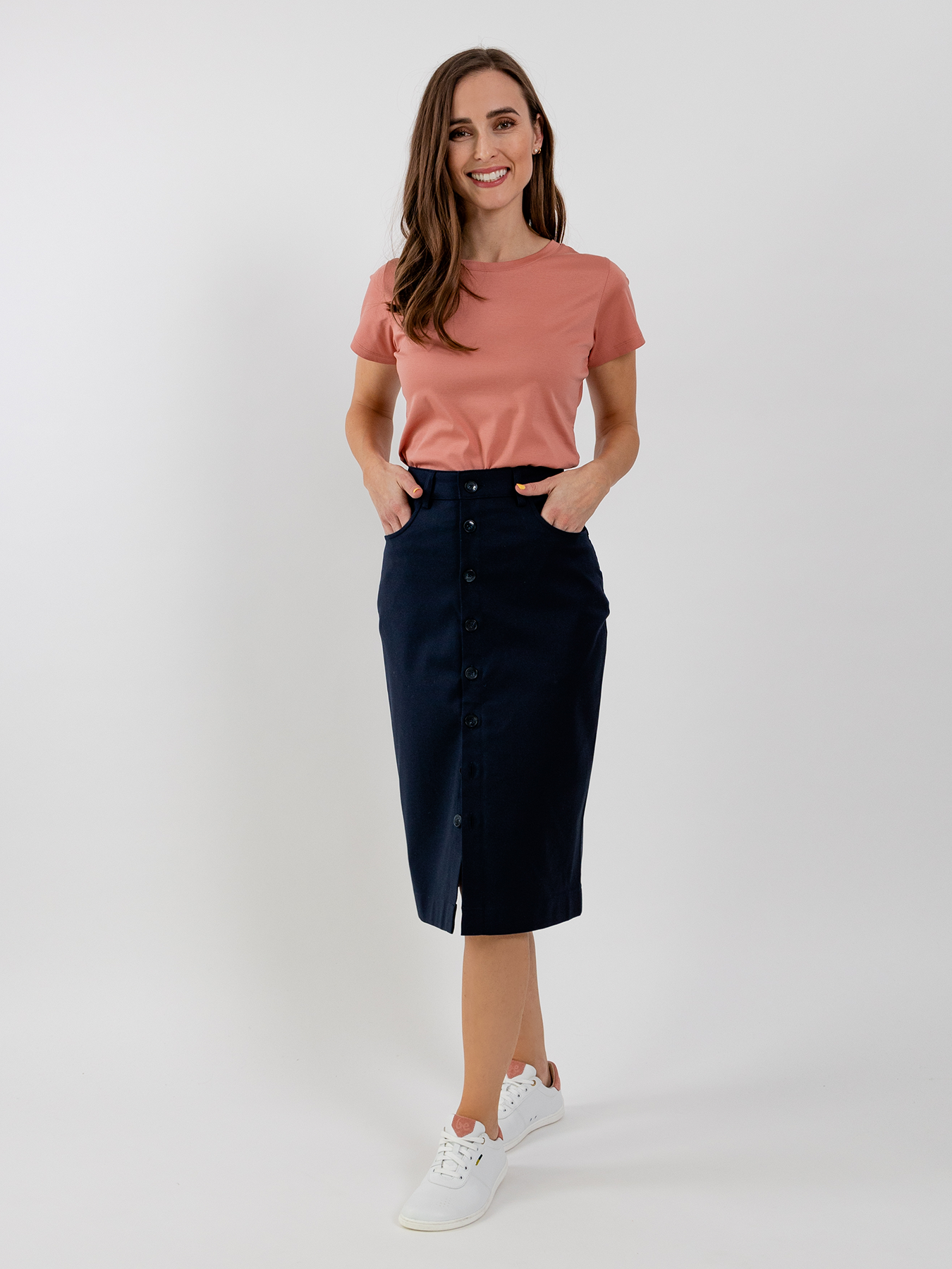Women's Midi Skirt Be Lenka Essentials - Navy