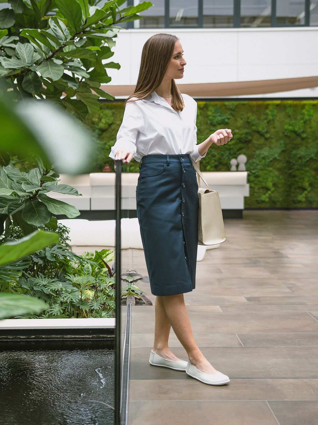Women's Midi Skirt Be Lenka Essentials - Navy
