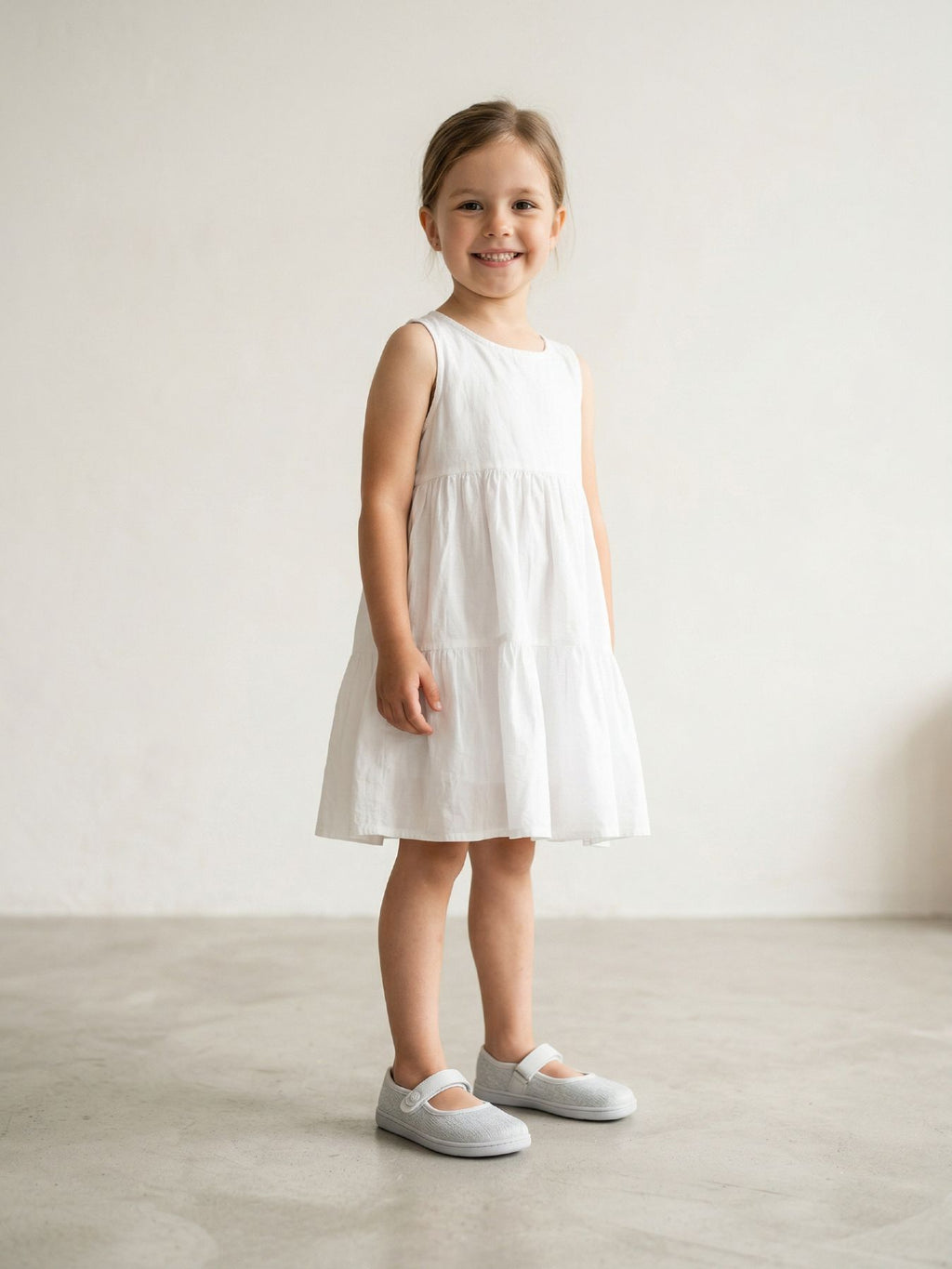 Kids Barefoot Ballerinas Be Lenka Tinkee Kids - White Sparkle