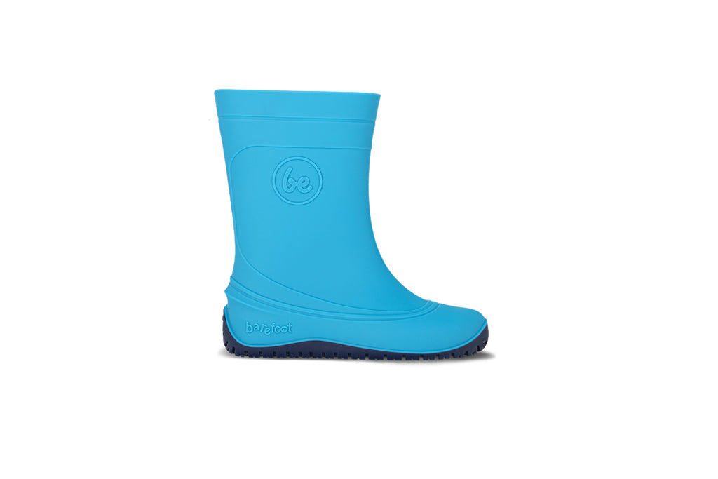 Kids Barefoot Rain Boots Be Lenka Pudds - Aqua Blue