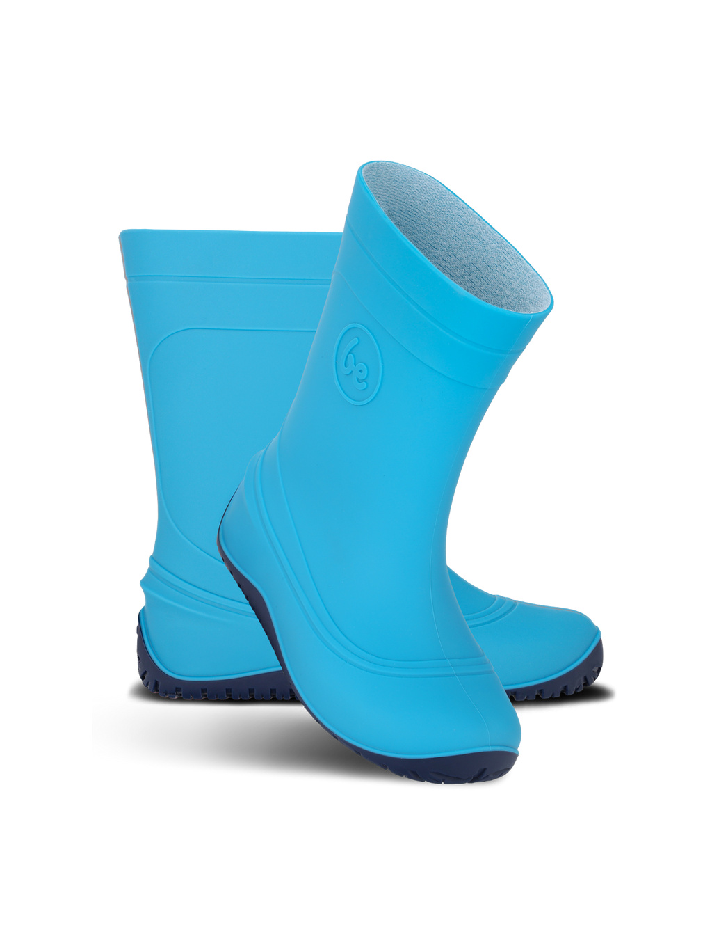 Kids Barefoot Rain Boots Be Lenka Pudds - Aqua Blue