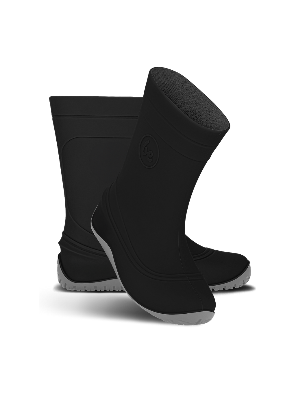Kids Barefoot Rain Boots Be Lenka Pudds - Black