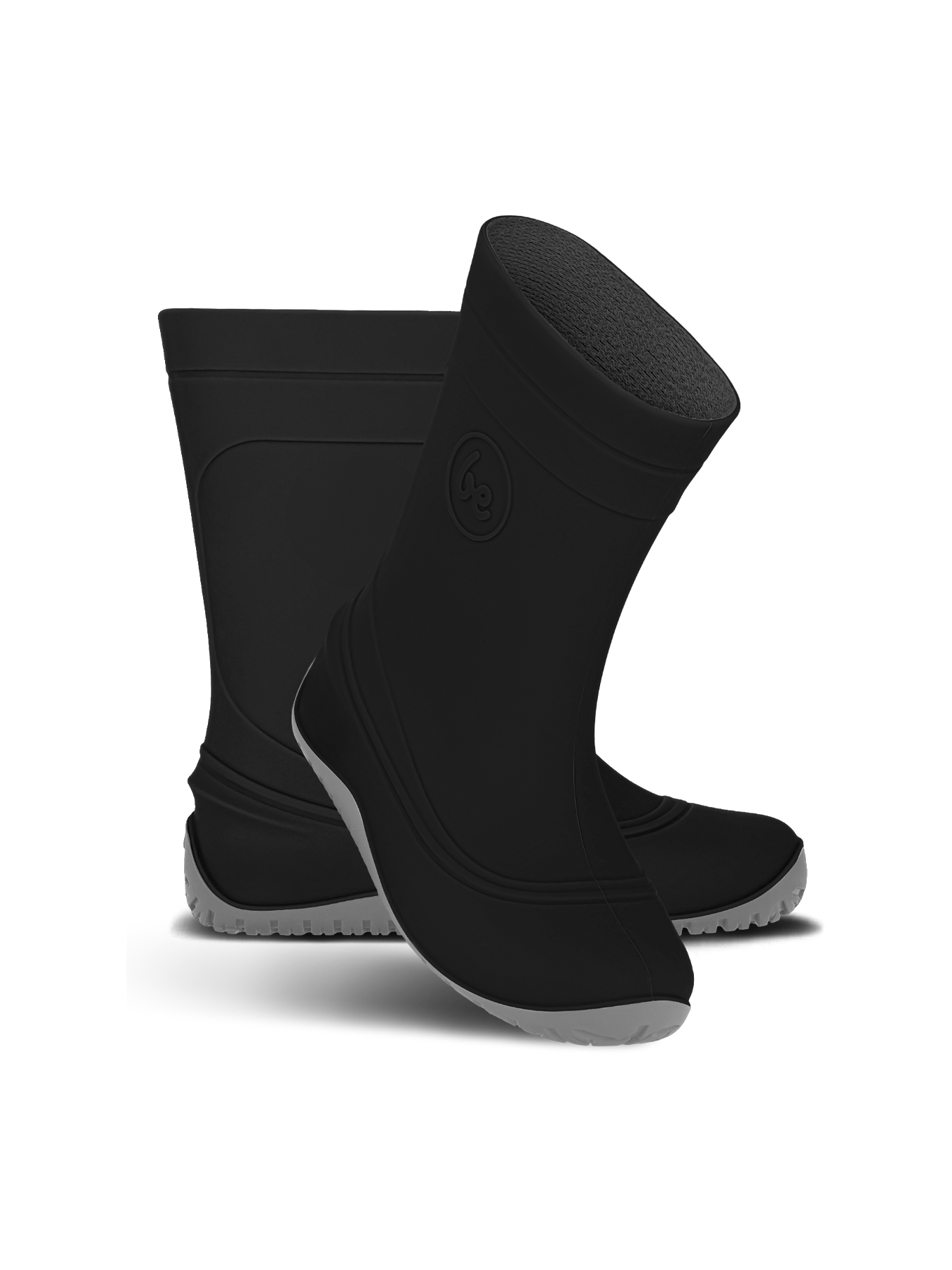 Kids Barefoot Rain Boots Be Lenka Pudds - Black