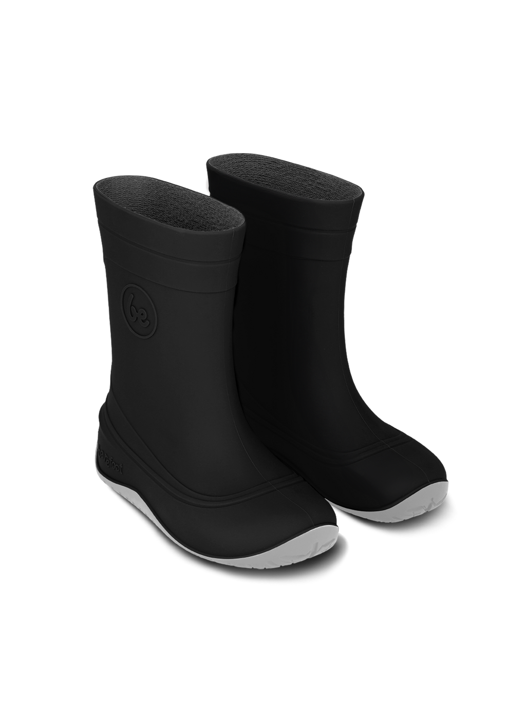 Kids Barefoot Rain Boots Be Lenka Pudds - Black