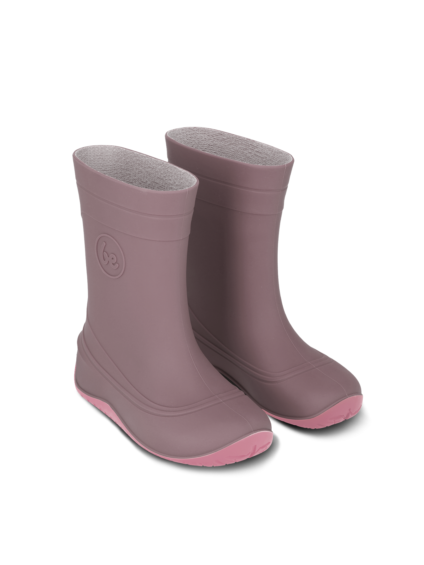 Kids Barefoot Rain Boots Be Lenka Pudds - Misty Pink