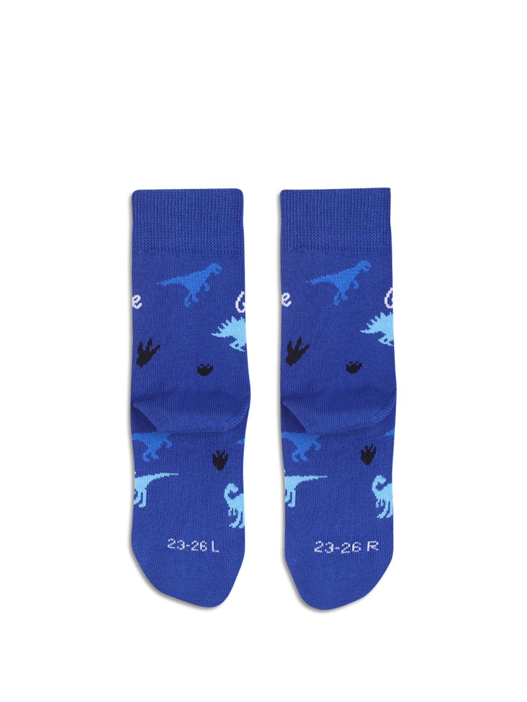 Kids barefoot Socks Be Lenka Kids - Crew - Dino - Royal Blue