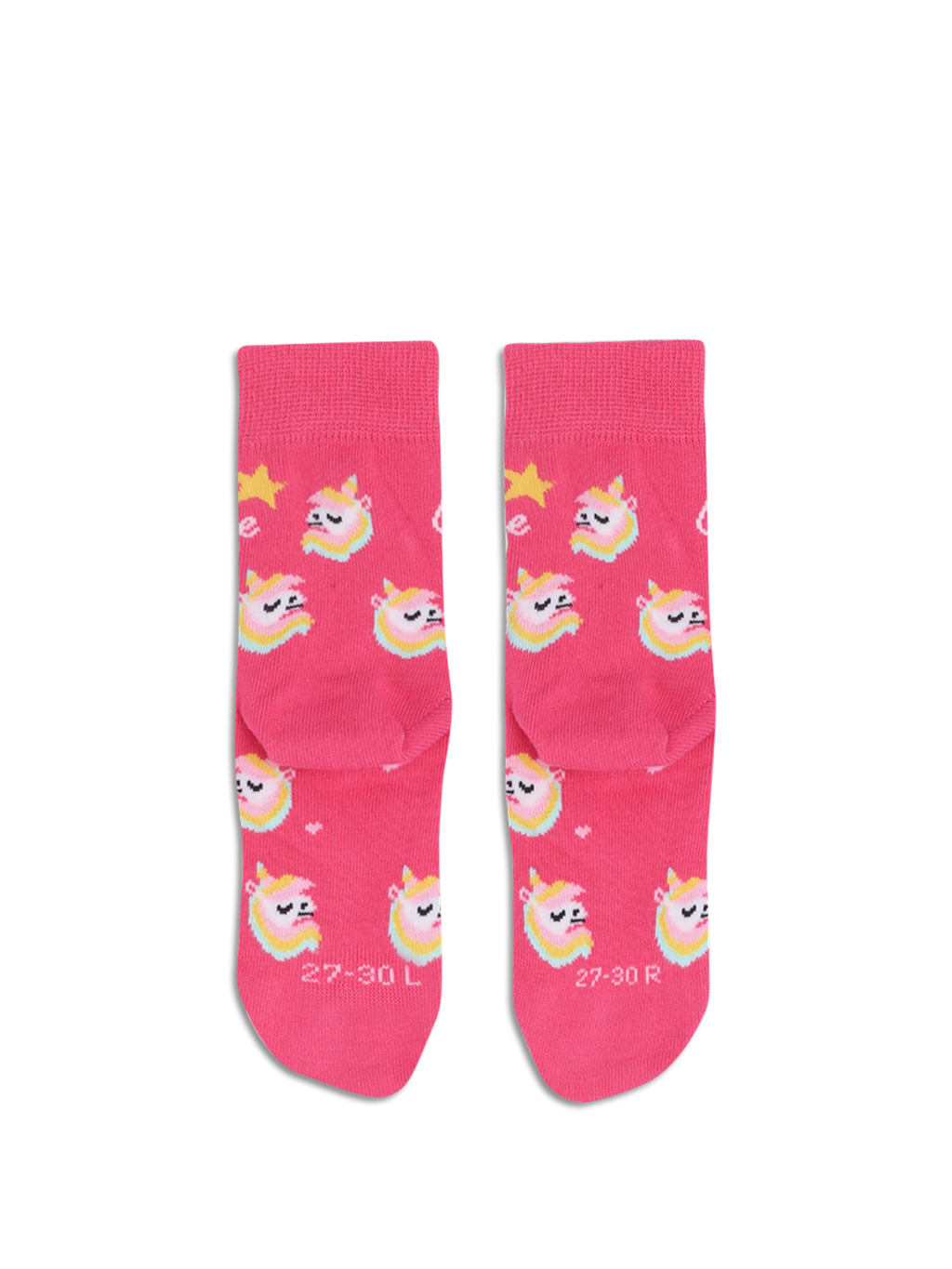 Kids barefoot Socks Be Lenka Kids - Crew - Unicorn - BubleGum Pink