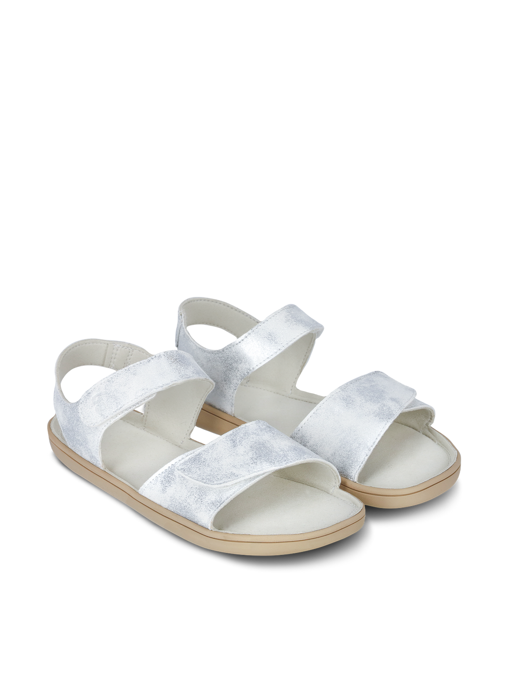 Kids barefoot sandals Be Lenka Miami Junior - Off-White Sparkle