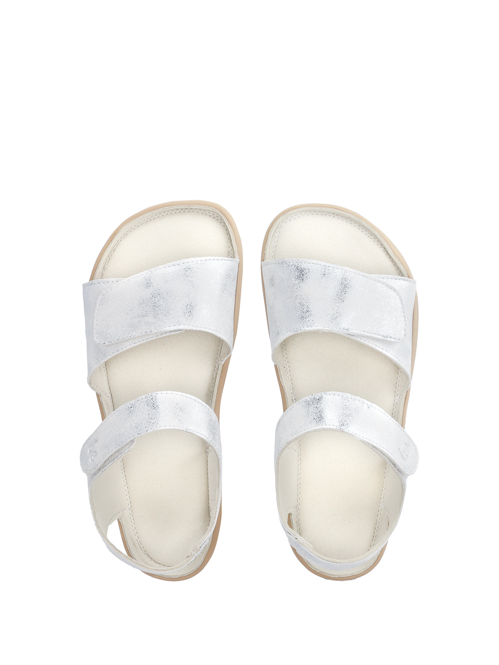 Kids barefoot sandals Be Lenka Miami Junior - Off-White Sparkle