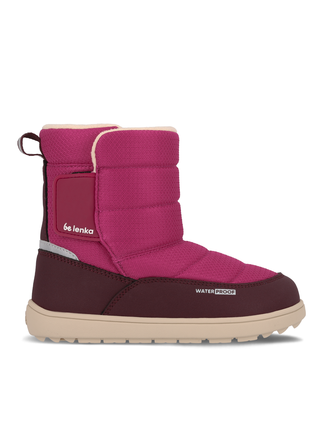 Kids barefoot snow boots Be Lenka Ailo Junior - Berry