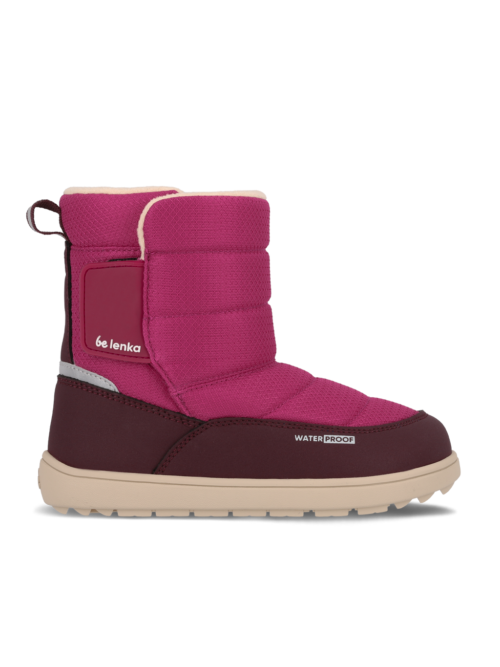 Kids barefoot snow boots Be Lenka Ailo Junior - Berry