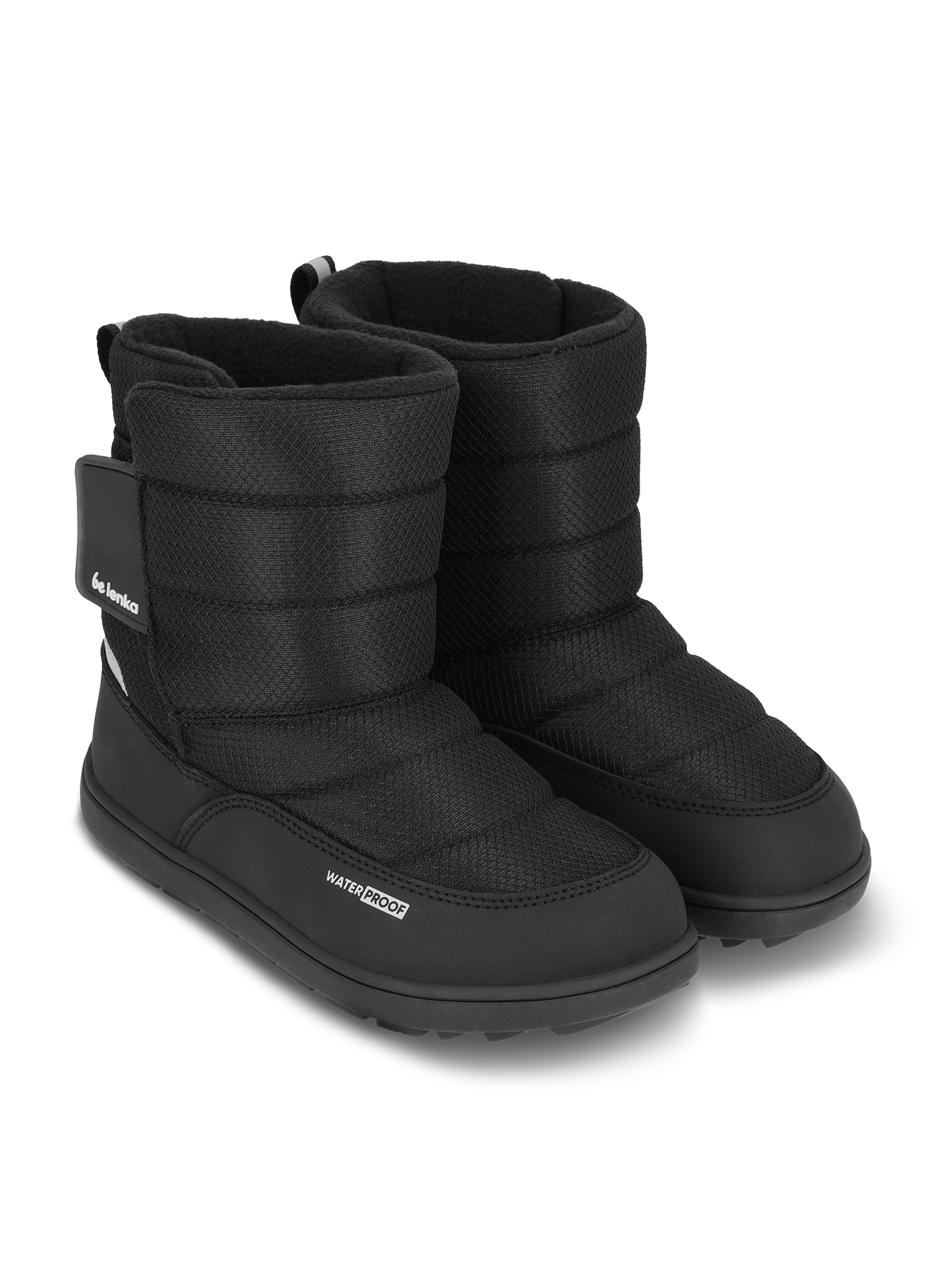 Kids barefoot snow boots Be Lenka Ailo Junior - All Black