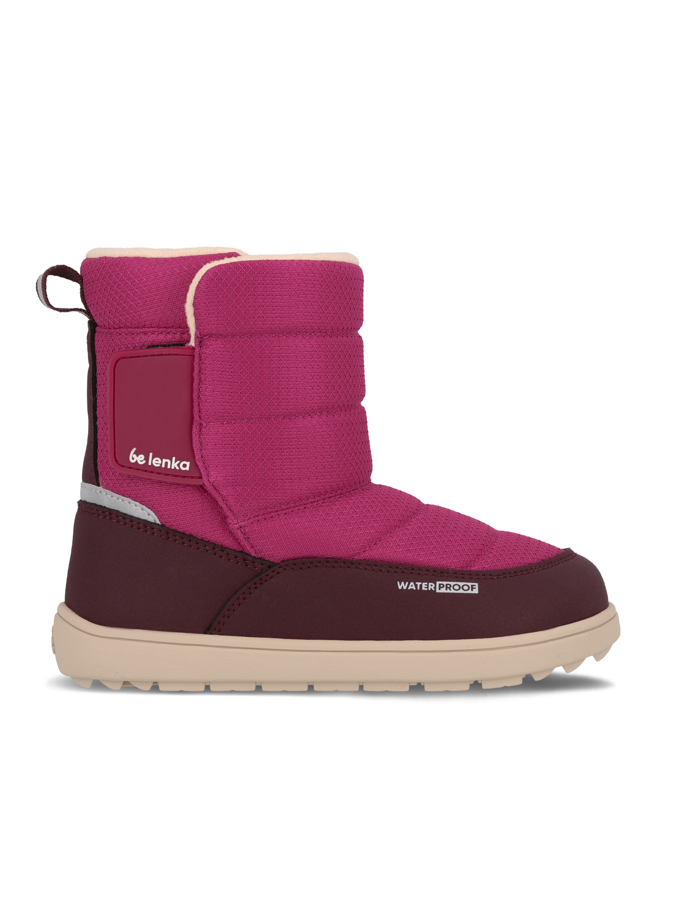 Kids barefoot snow boots Be Lenka Ailo Kids - Berry