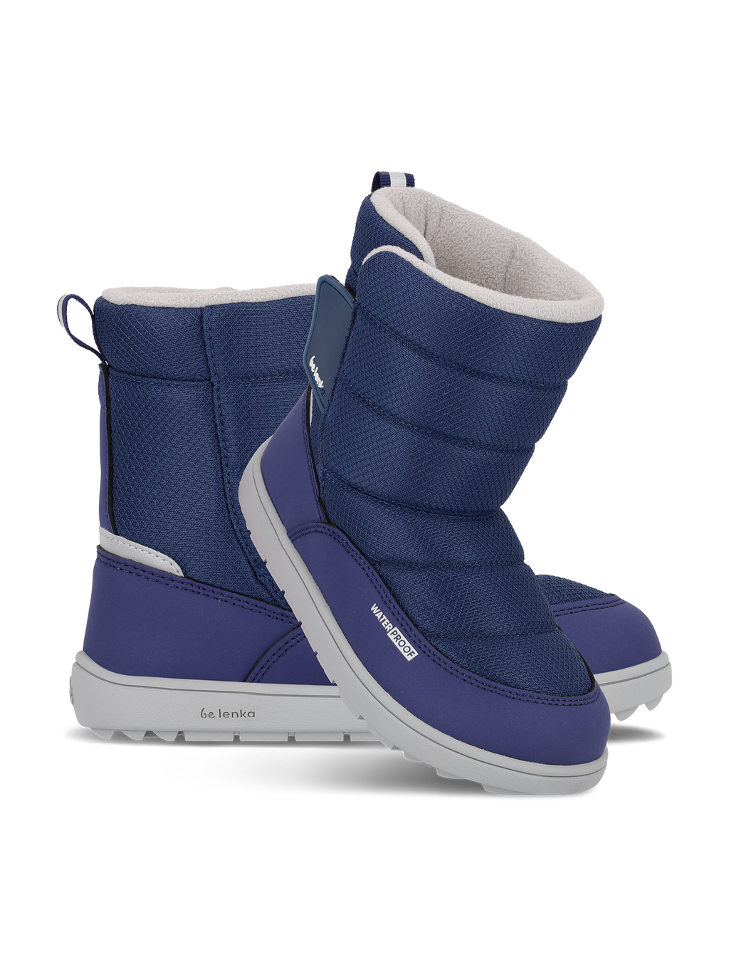 Kids barefoot snow boots Be Lenka Ailo Kids - Dark Blue