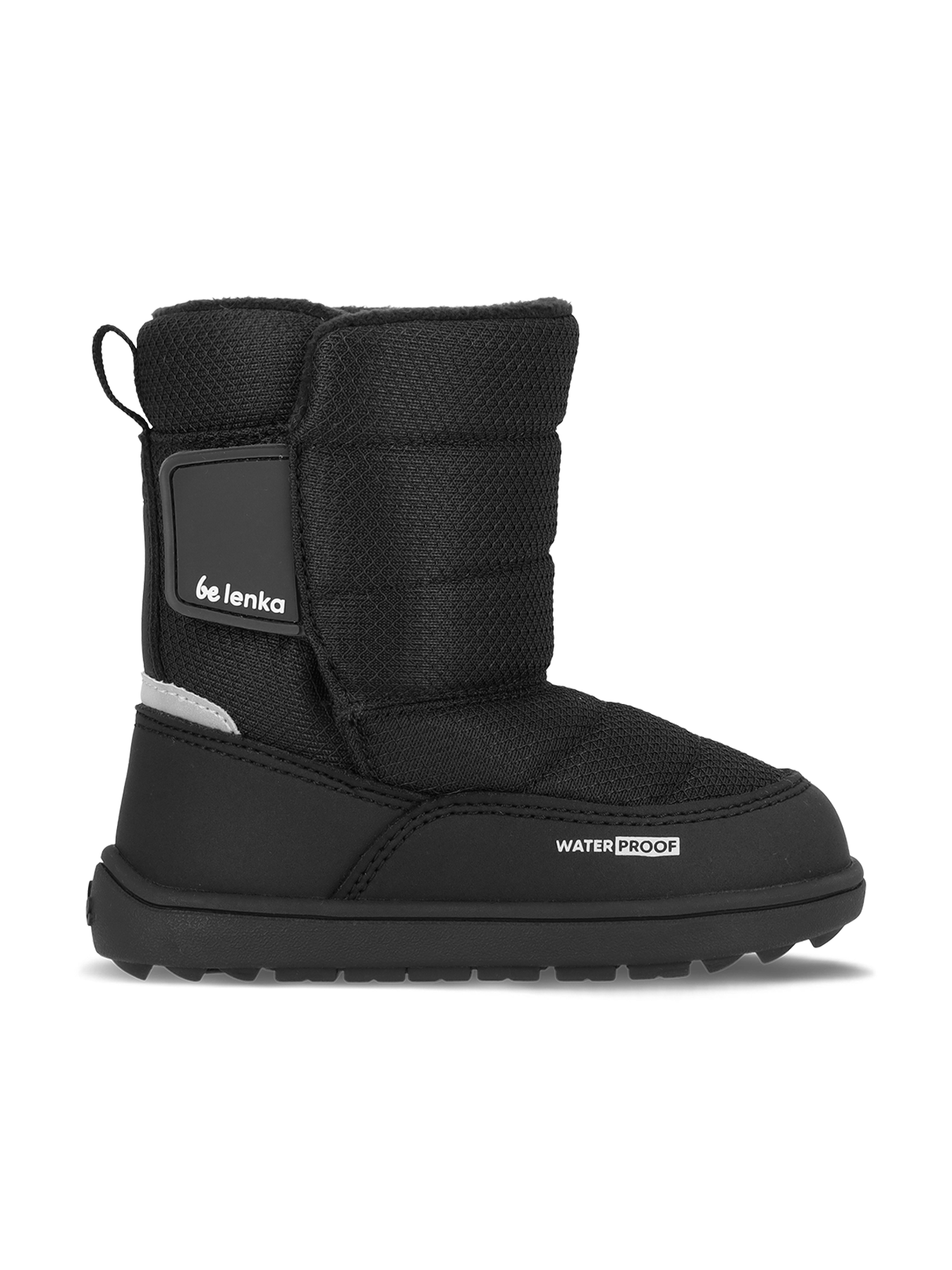 Kids barefoot snow boots Be Lenka Ailo Preschool - All Black