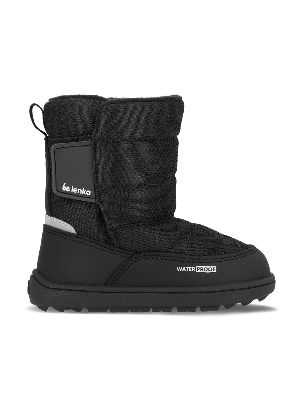 Kids barefoot snow boots Be Lenka Ailo Preschool - All Black