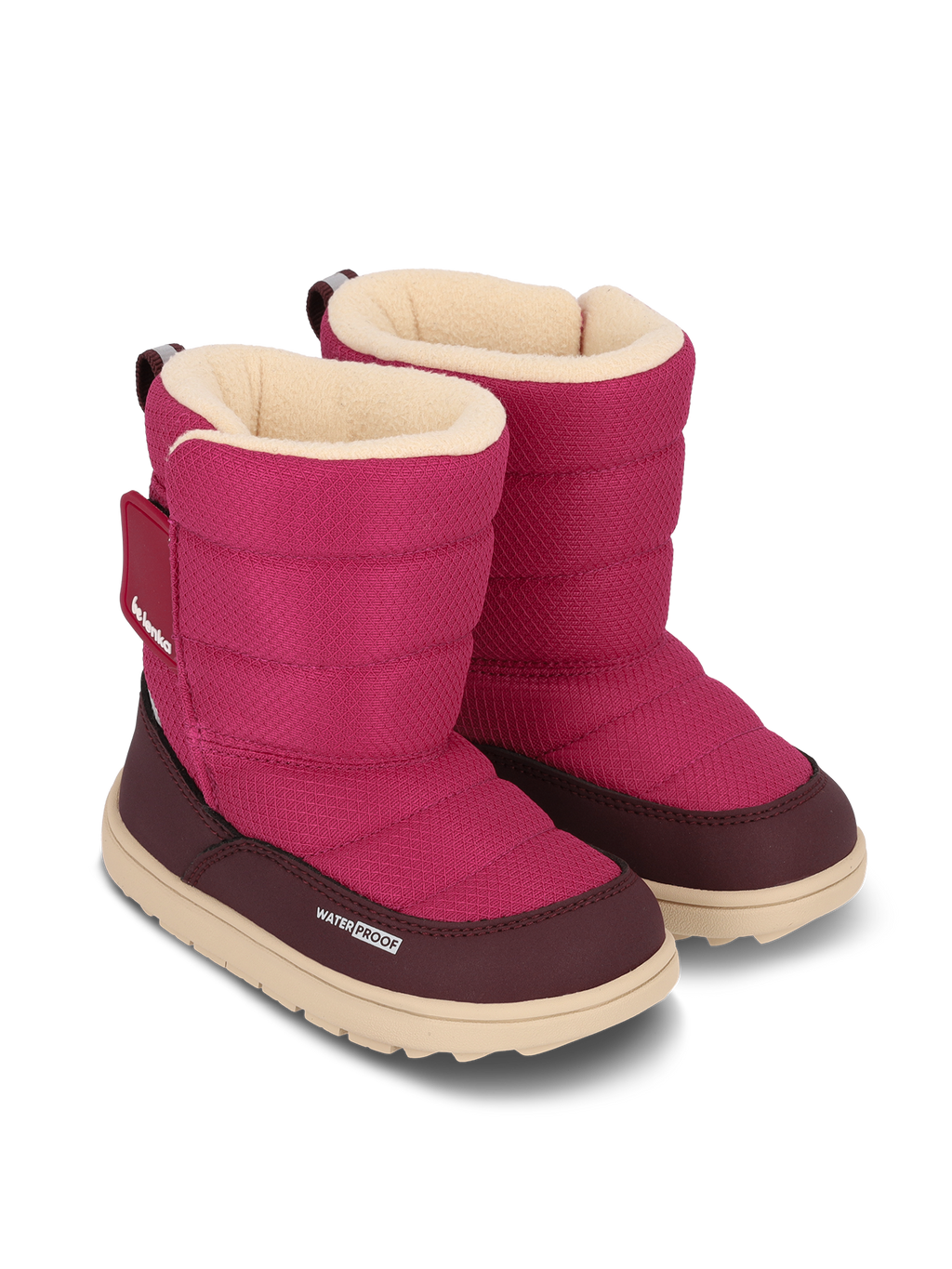 Kids barefoot snow boots Be Lenka Ailo Preschool - Berry
