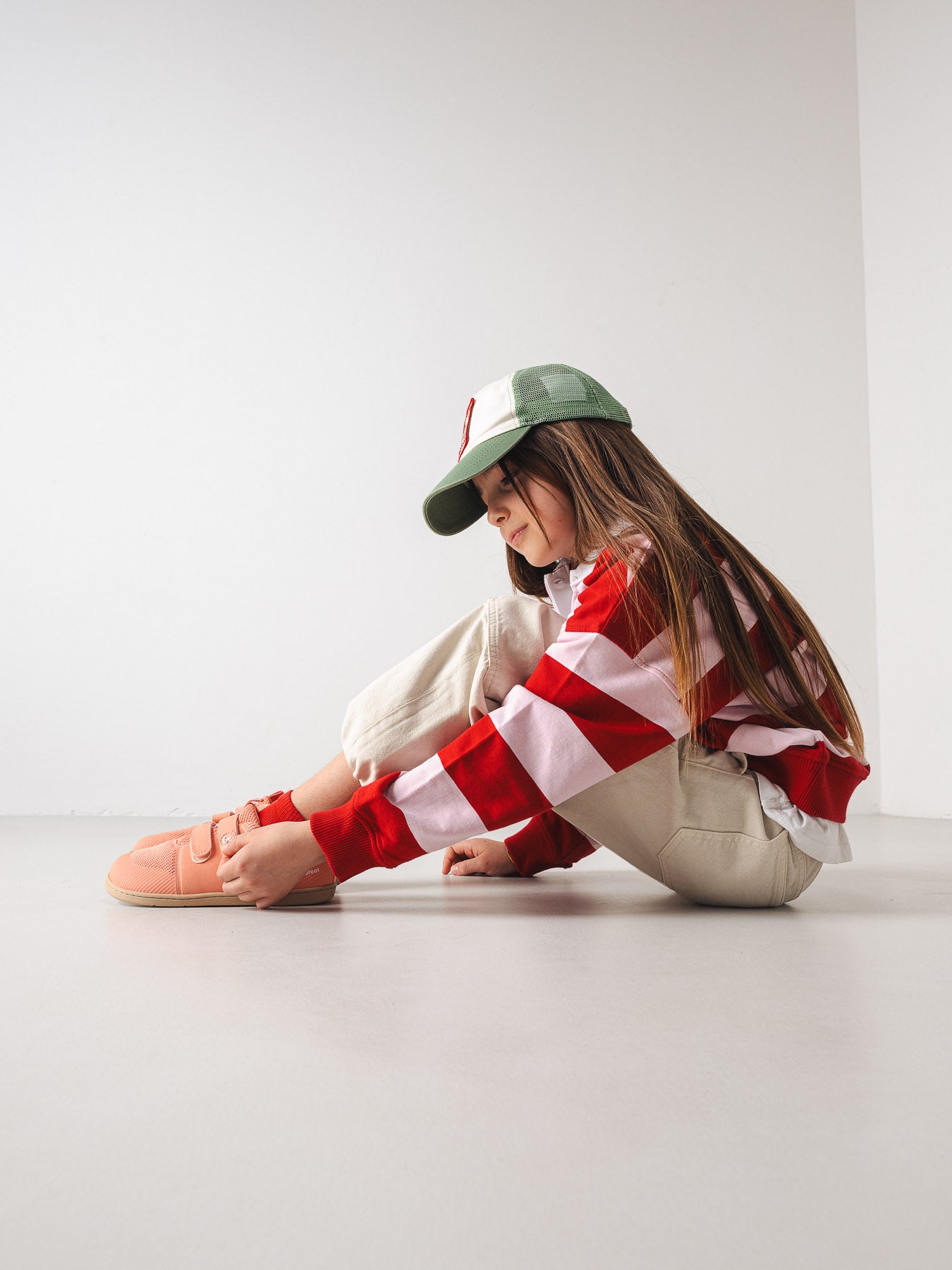 Kids barefoot sneakers Be Lenka Bounty Kids - Coral Pink