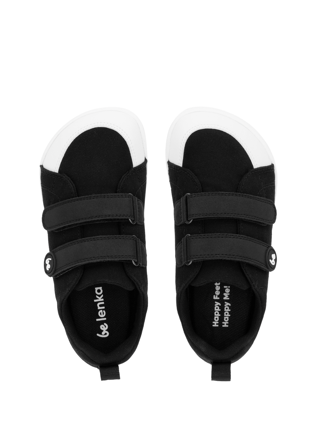 Kids barefoot sneakers Be Lenka Canvi Kids - Black & White