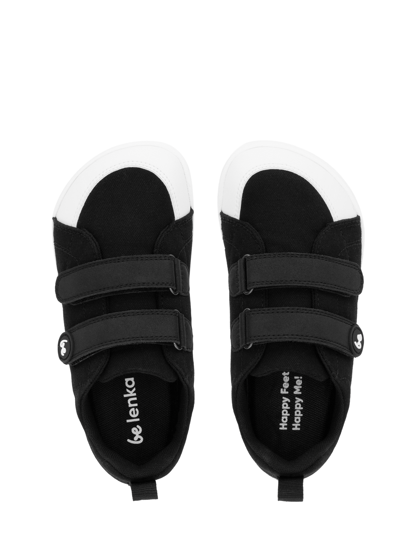 Kids barefoot sneakers Be Lenka Canvi Kids - Black & White