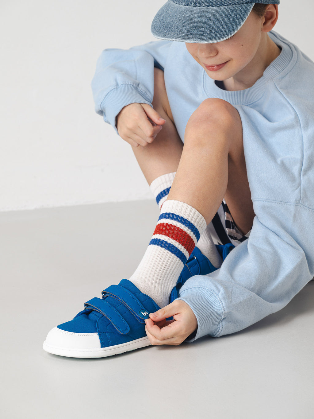 Kids barefoot sneakers Be Lenka Canvi Kids - Blue