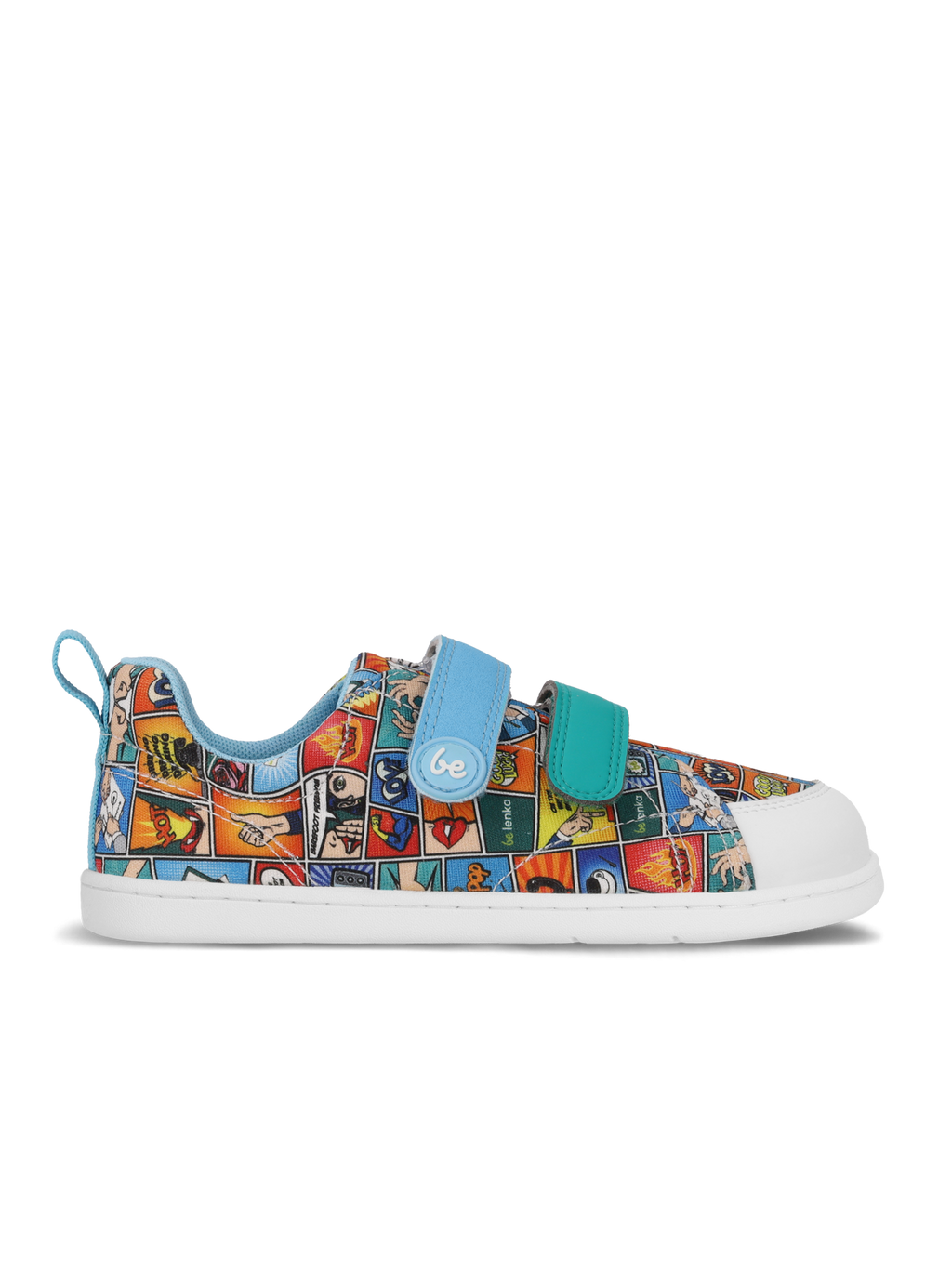 Kids barefoot sneakers Be Lenka Canvi Kids - Comics Color