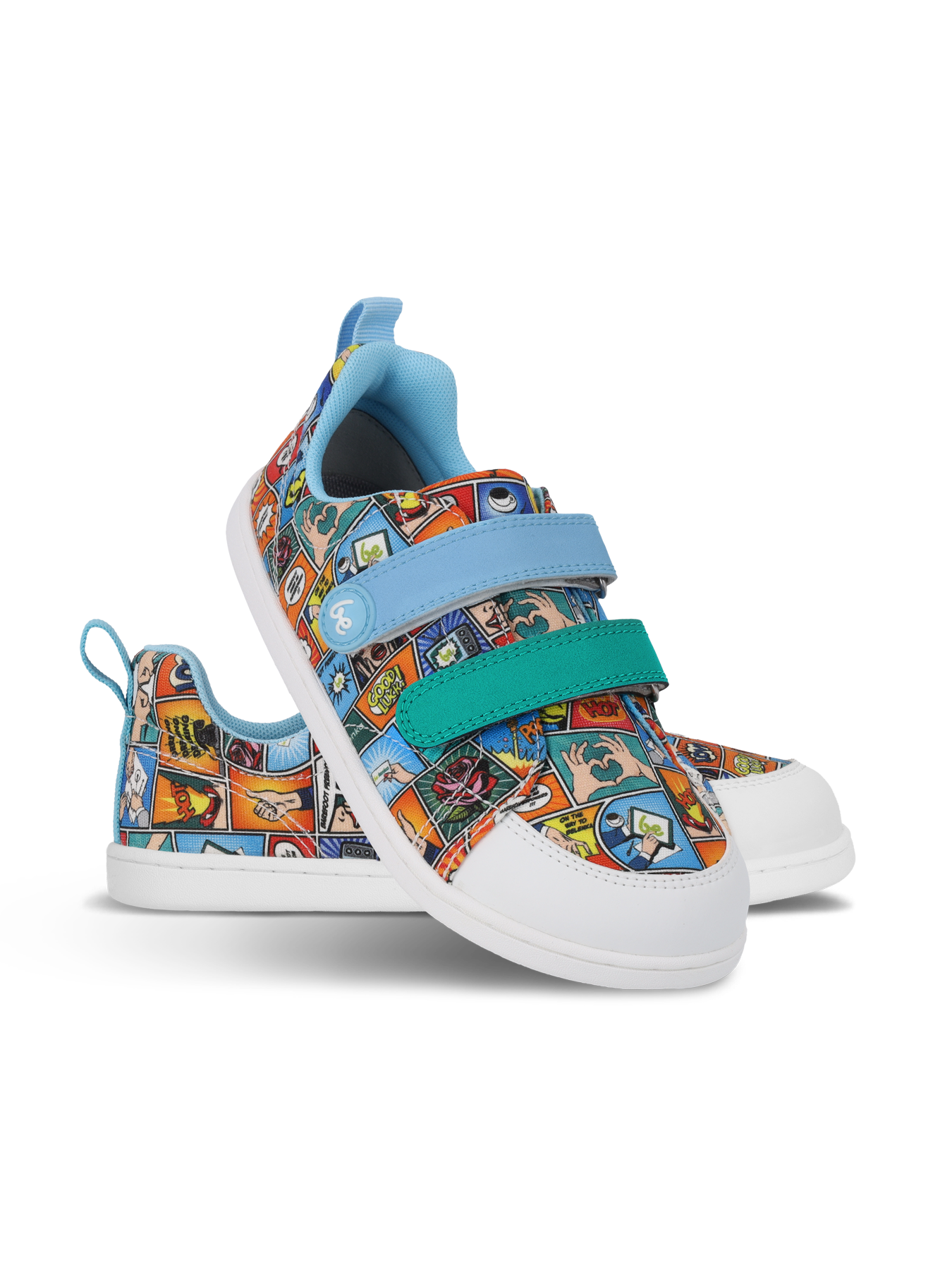 Kids barefoot sneakers Be Lenka Canvi Preschool - Comics Color