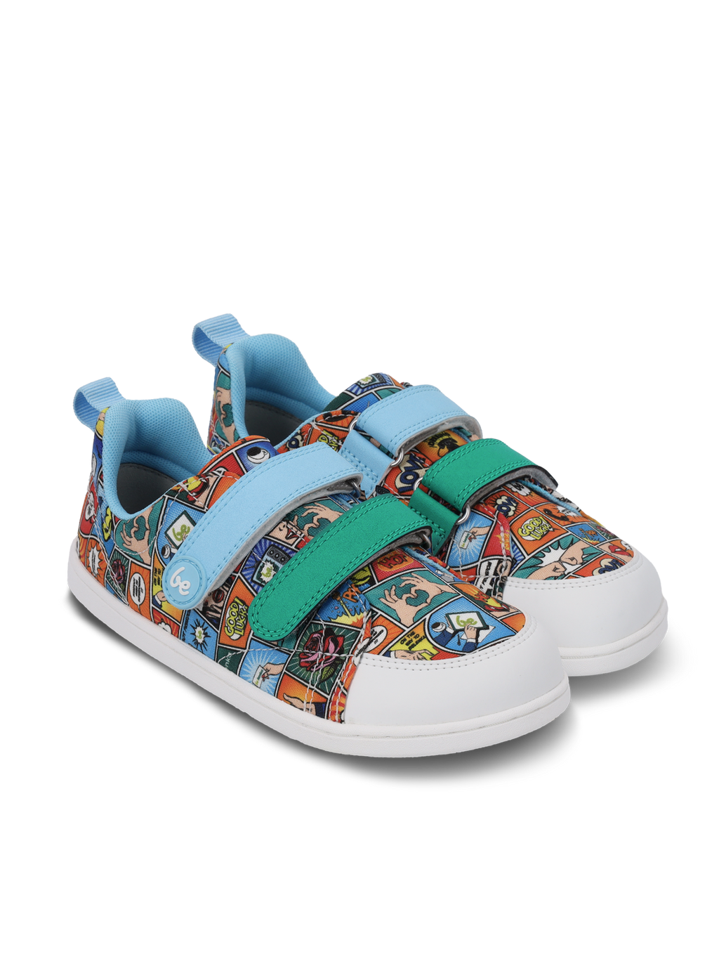 Kids barefoot sneakers Be Lenka Canvi Preschool - Comics Color