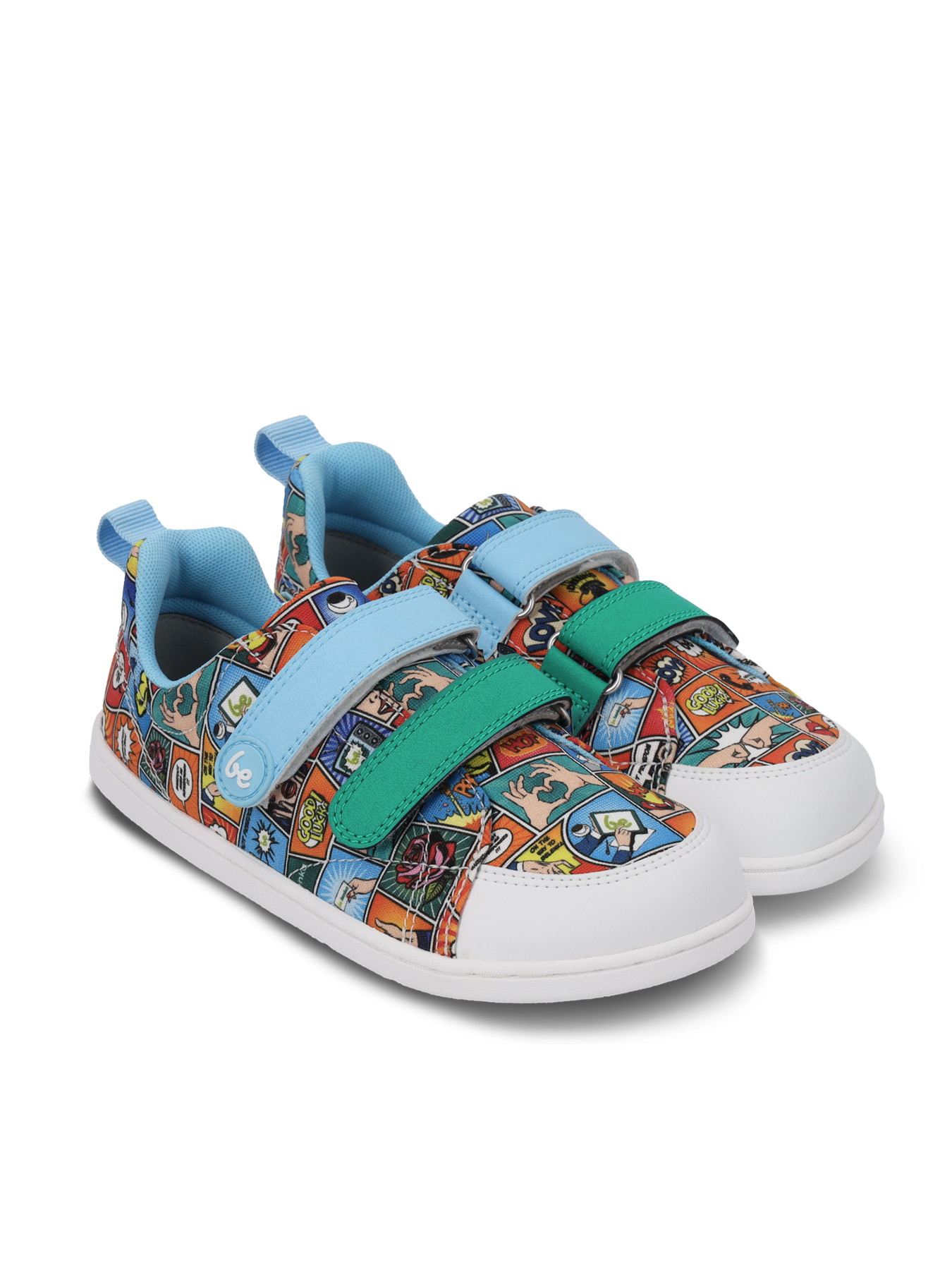 Kids barefoot sneakers Be Lenka Canvi Kids - Comics Color