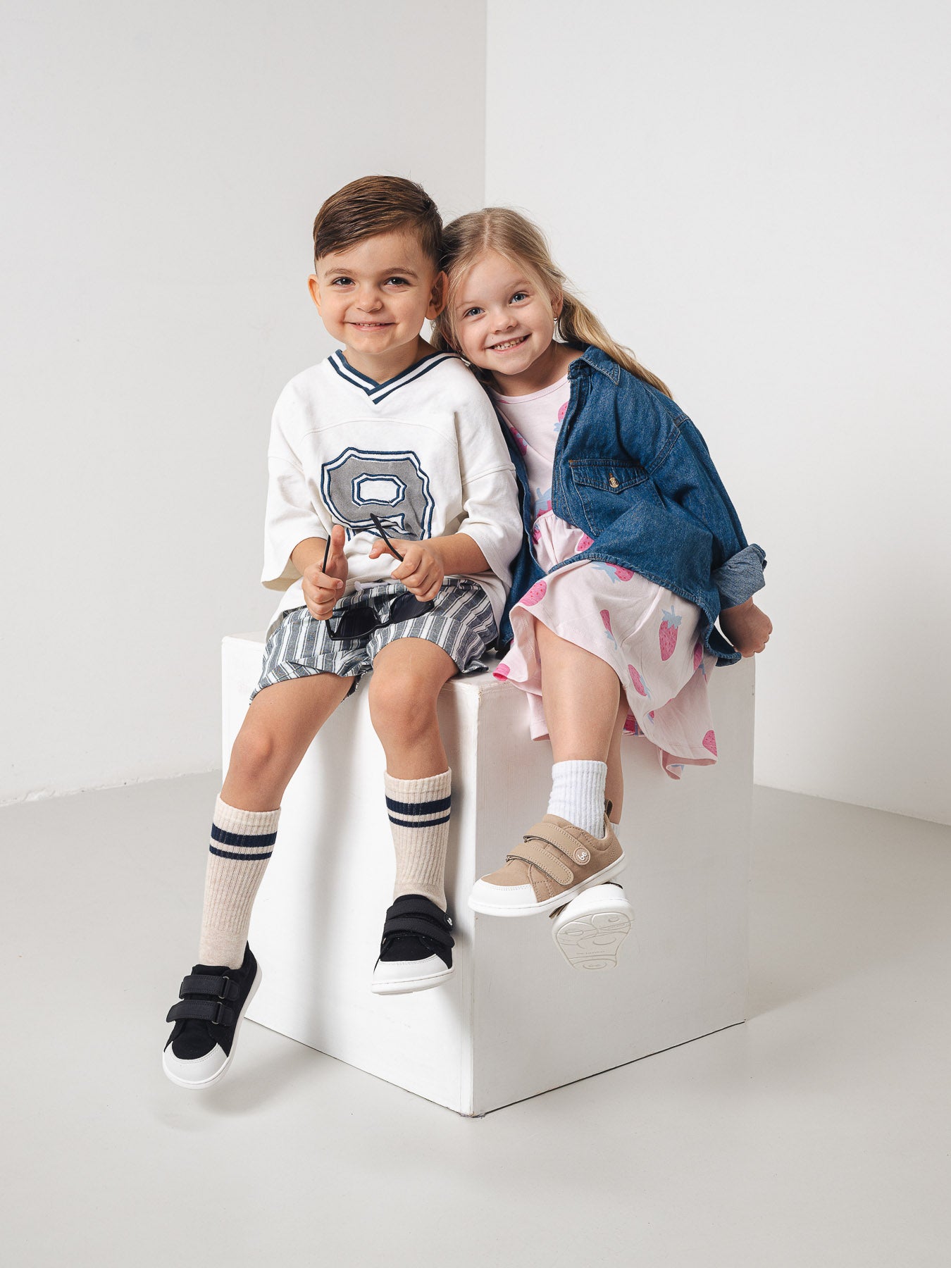 Kids barefoot sneakers Be Lenka Canvi Preschool - Light Brown