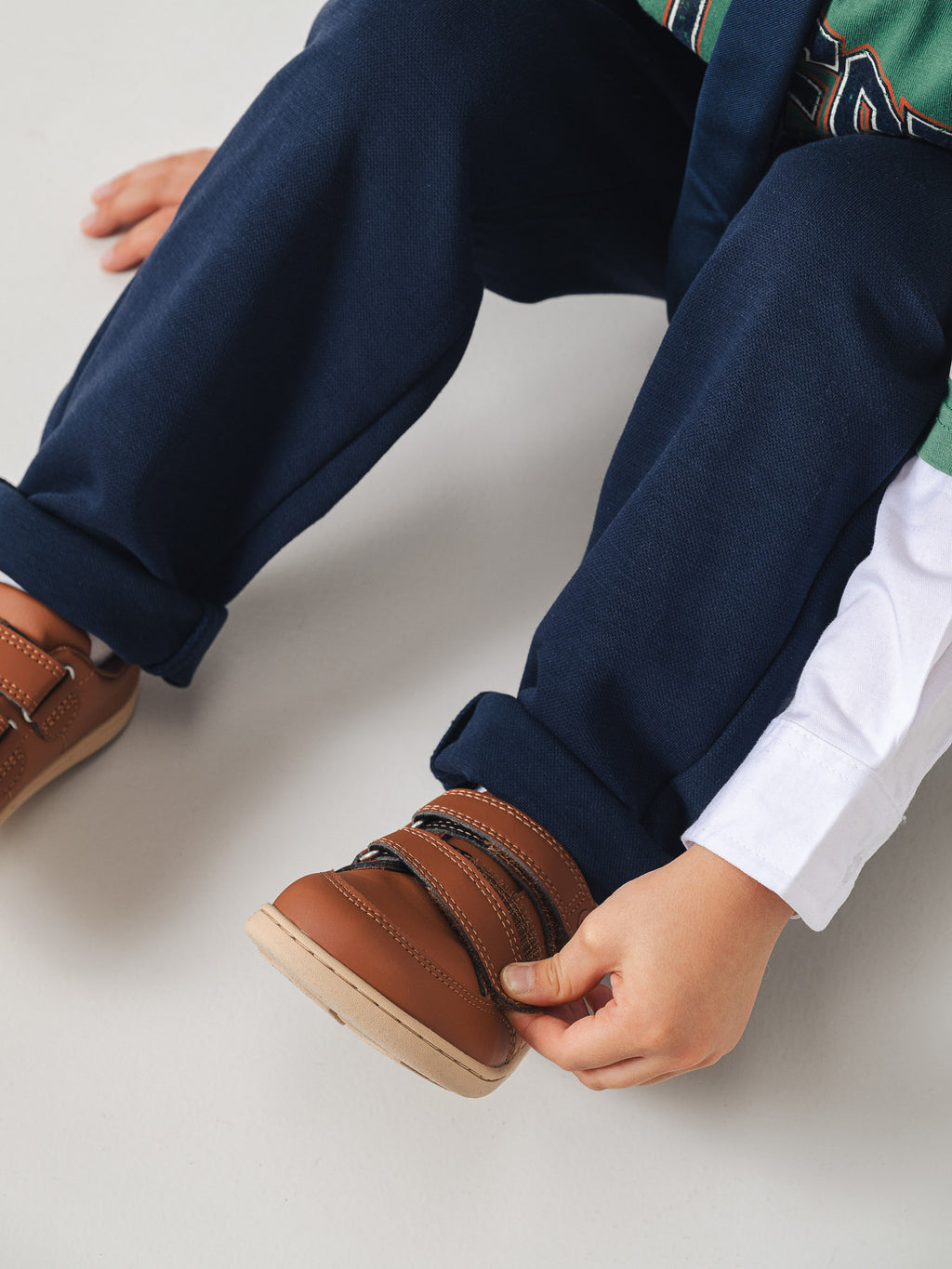 Kids barefoot sneakers Be Lenka Energise Kids - Brown