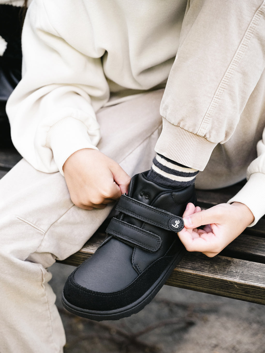Kids barefoot shoes Be Lenka Elio Kids - All Black