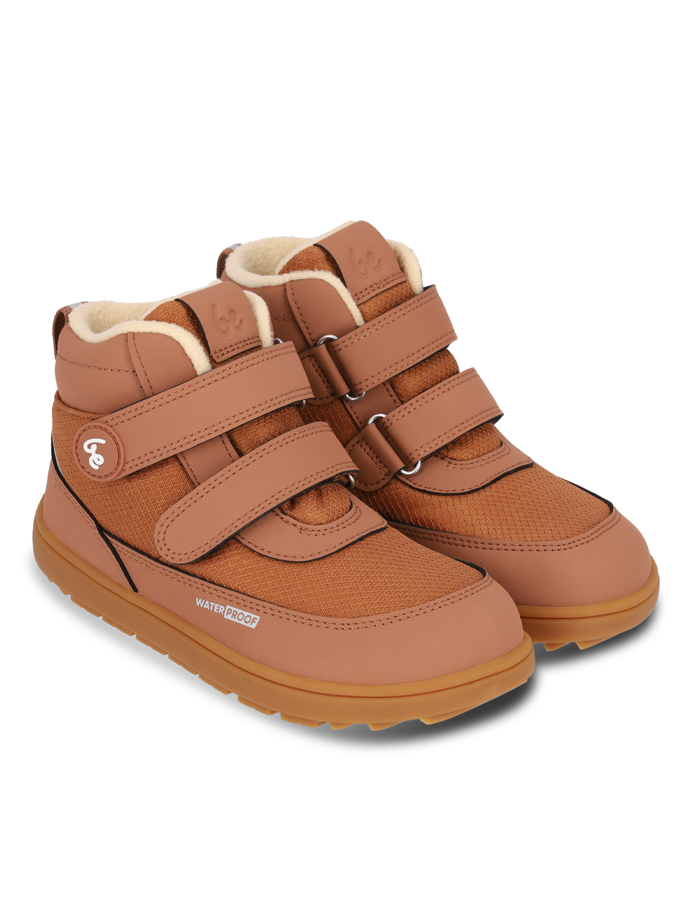 Kids winter barefoot boots Be Lenka Zippu Junior - All Brown