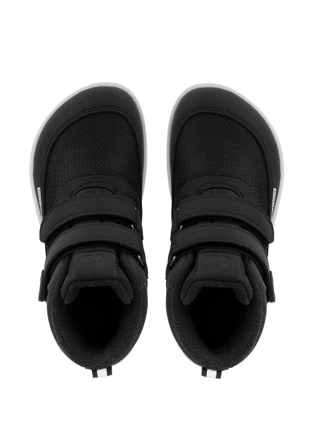 Kids winter barefoot boots Be Lenka Zippu Junior - Black & Grey