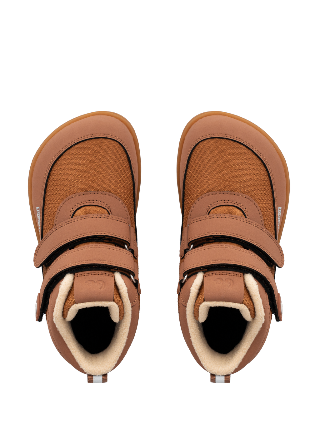 Kids winter barefoot boots Be Lenka Zippu Kids - All Brown