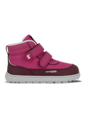 Kids winter barefoot boots Be Lenka Zippu Kids - Berry & Grey
