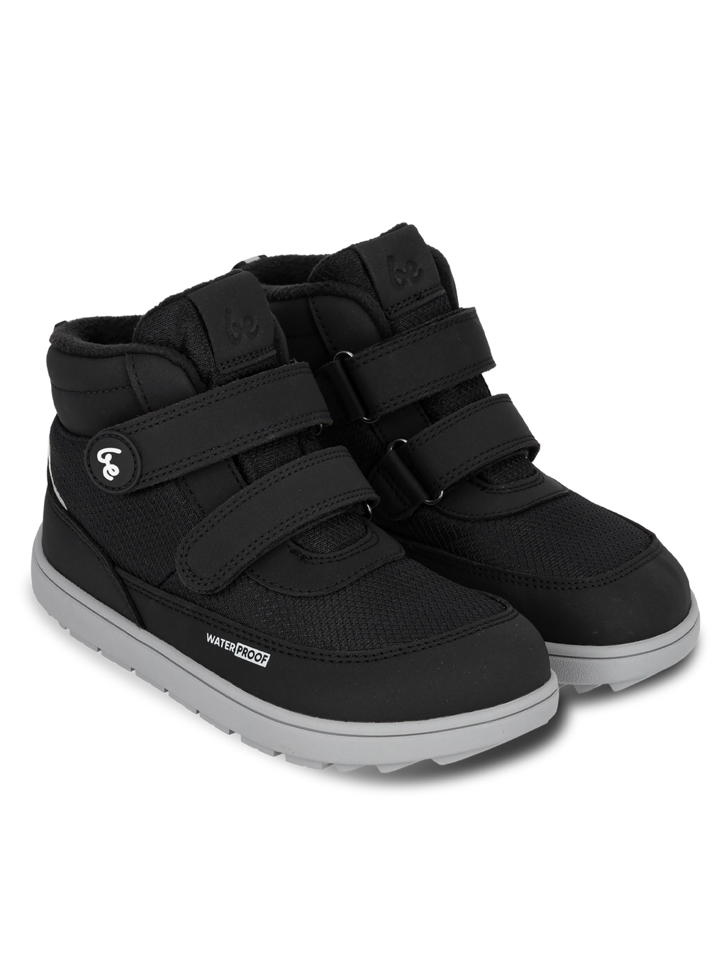 Kids winter barefoot boots Be Lenka Zippu Junior - Black & Grey