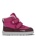 Kids winter barefoot boots Be Lenka Zippu Preschool - Berry & Grey