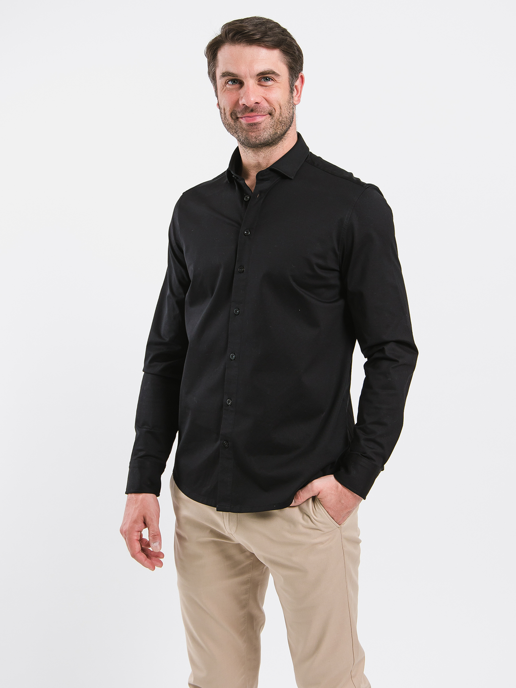 Men’s Shirt Regular Be Lenka Essentials - Jet Black