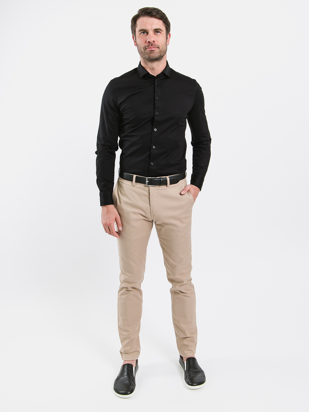 Men’s Shirt Slim Be Lenka Essentials - Jet Black