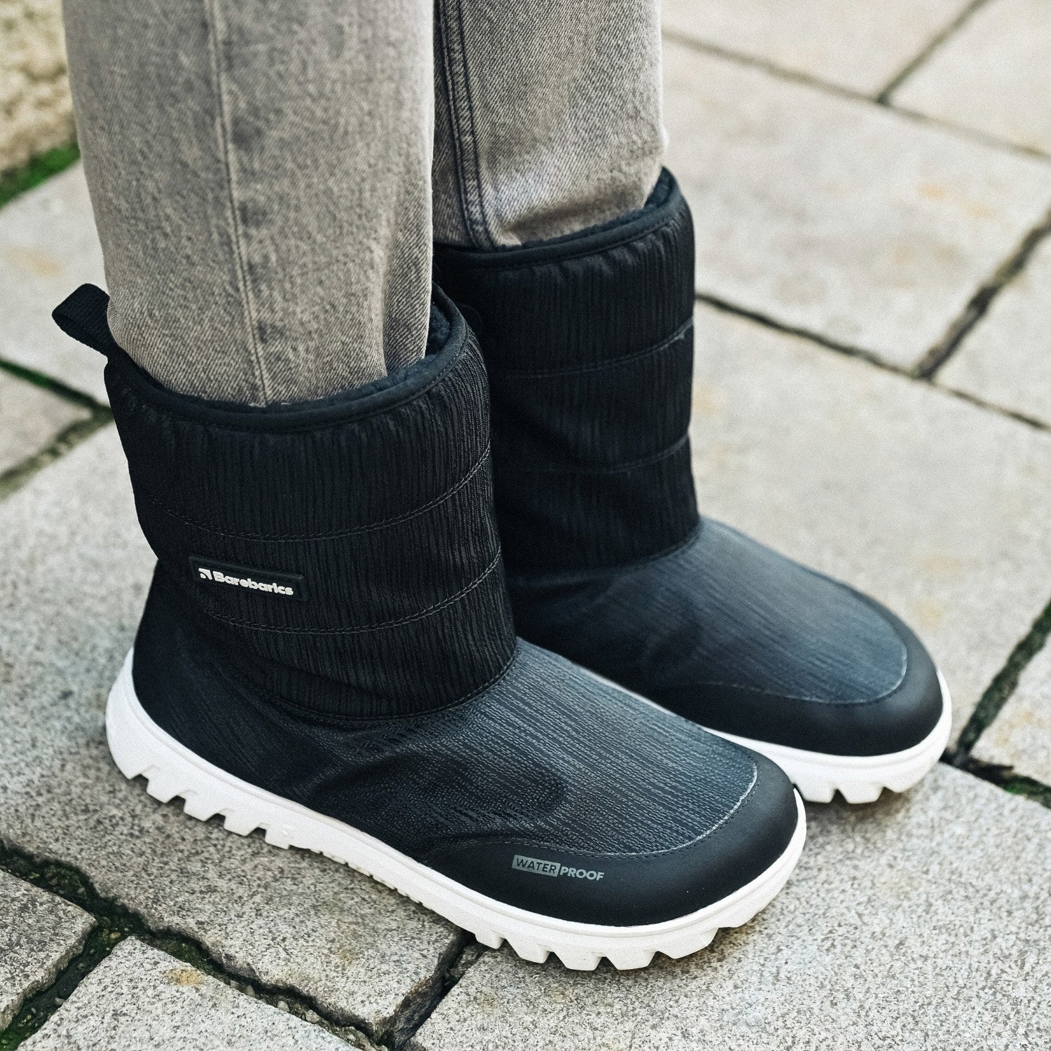 Barefoot Winter Boots Barebarics PolarStride - Black